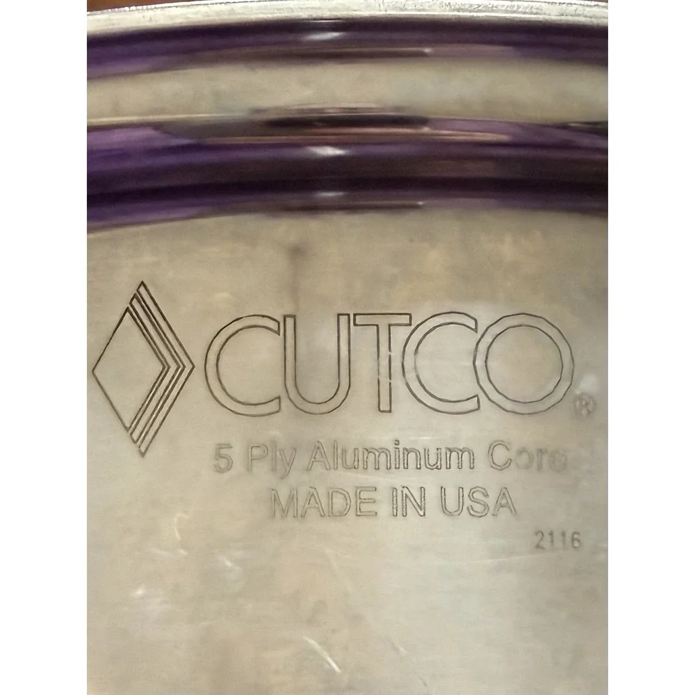 Cutco 6 Qt Dutch Oven Stock Pot & High Dome Cover 5 Ply Aluminum Core Manual USA